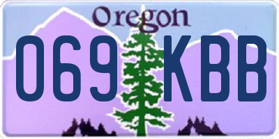 OR license plate 069KBB