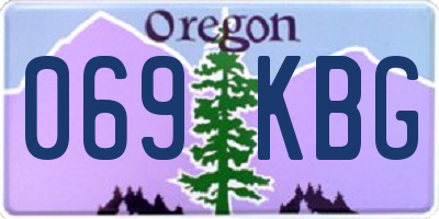 OR license plate 069KBG