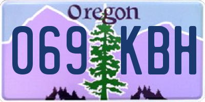 OR license plate 069KBH
