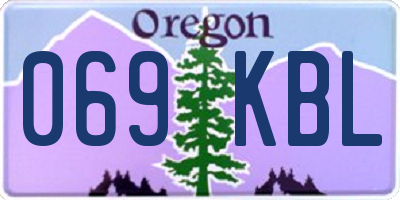 OR license plate 069KBL