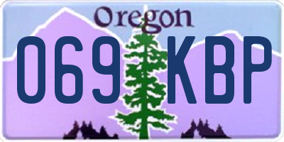 OR license plate 069KBP