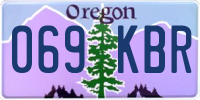 OR license plate 069KBR