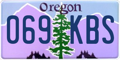 OR license plate 069KBS