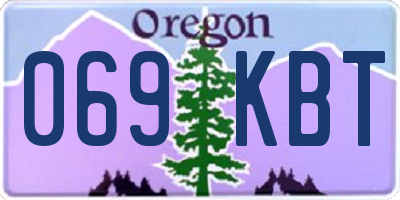 OR license plate 069KBT