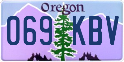 OR license plate 069KBV
