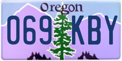 OR license plate 069KBY