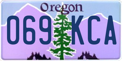 OR license plate 069KCA