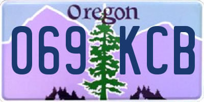 OR license plate 069KCB