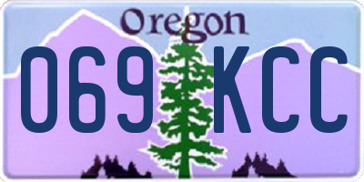 OR license plate 069KCC
