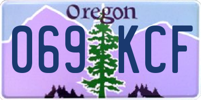 OR license plate 069KCF