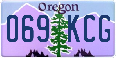OR license plate 069KCG