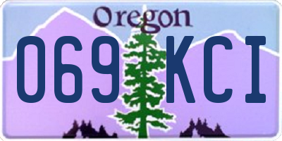 OR license plate 069KCI