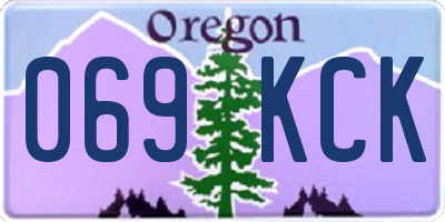 OR license plate 069KCK
