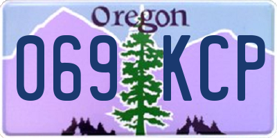 OR license plate 069KCP