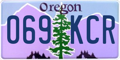 OR license plate 069KCR