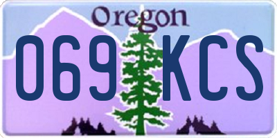 OR license plate 069KCS