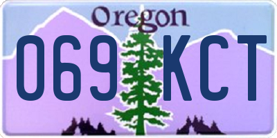 OR license plate 069KCT
