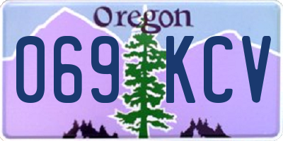 OR license plate 069KCV