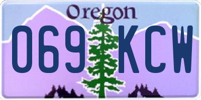 OR license plate 069KCW