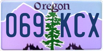 OR license plate 069KCX