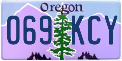 OR license plate 069KCY