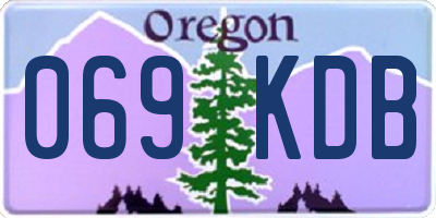 OR license plate 069KDB
