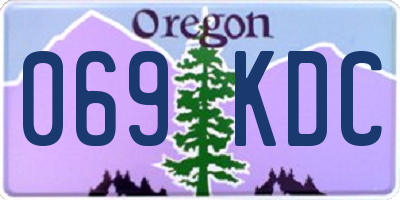 OR license plate 069KDC