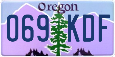 OR license plate 069KDF