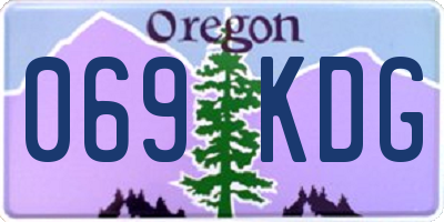 OR license plate 069KDG