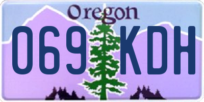 OR license plate 069KDH