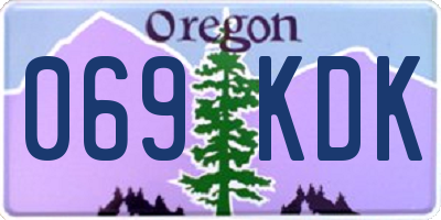 OR license plate 069KDK