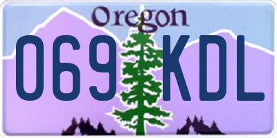 OR license plate 069KDL