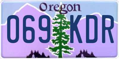 OR license plate 069KDR
