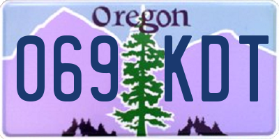 OR license plate 069KDT