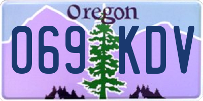 OR license plate 069KDV