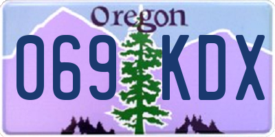 OR license plate 069KDX