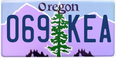 OR license plate 069KEA