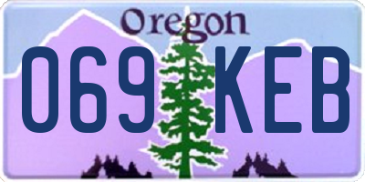 OR license plate 069KEB