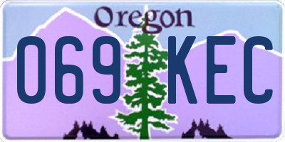 OR license plate 069KEC