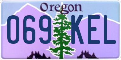 OR license plate 069KEL