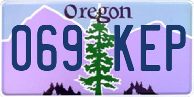 OR license plate 069KEP