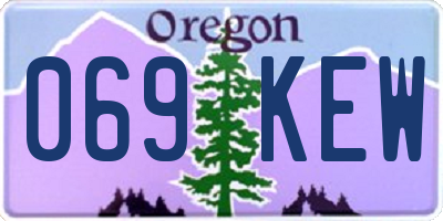 OR license plate 069KEW