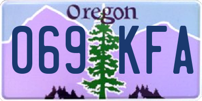 OR license plate 069KFA
