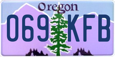 OR license plate 069KFB