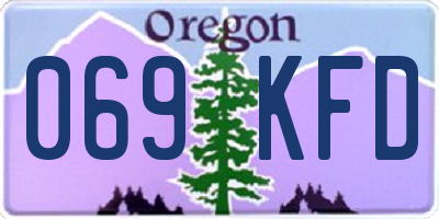 OR license plate 069KFD