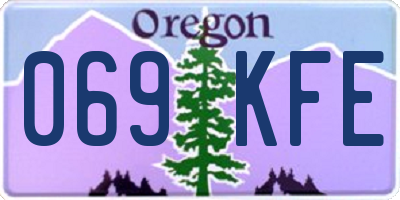 OR license plate 069KFE