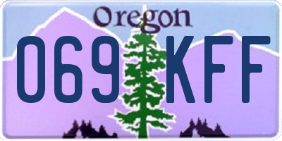 OR license plate 069KFF