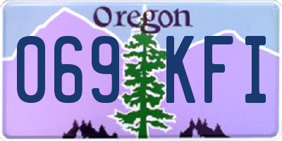 OR license plate 069KFI