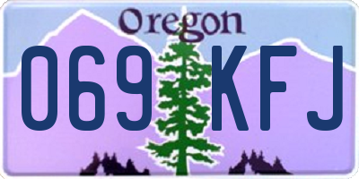 OR license plate 069KFJ