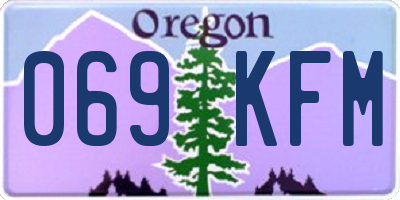 OR license plate 069KFM
